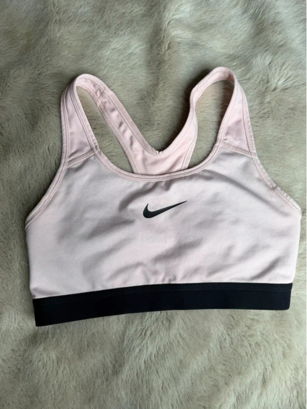 Nike dri fit pro black pink sports bra size Small women’s